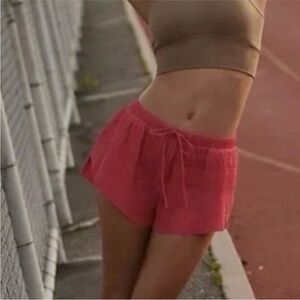 Free People Movement Shirr Enough Shorts in Strawberry Spritz Size XS NWT